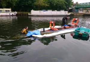 sunken boat attended by RCR