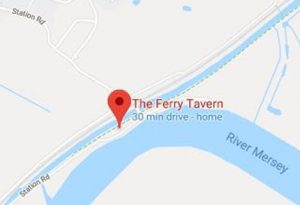 map of the Ferry Tavern area, Fiddlers Ferry