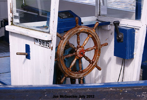 Yorkshire Waterways Museum - ship's wheel