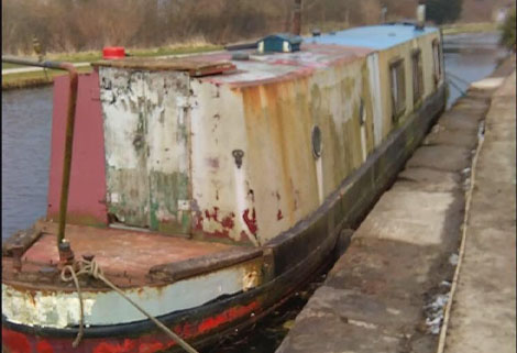 boat stripped of paint