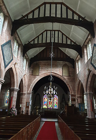 Interior of St Margaret's Church, Wrenbury