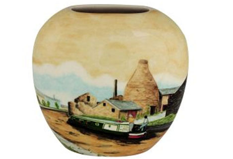 hand painted vase by tony cartlidge