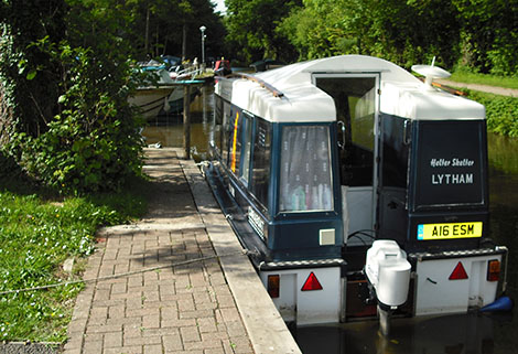 Caraboat at Goytre Wharf on the Mon & Brec canal