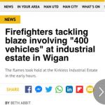 Manchester Evening News Kirkless Industrial Estate Fire
