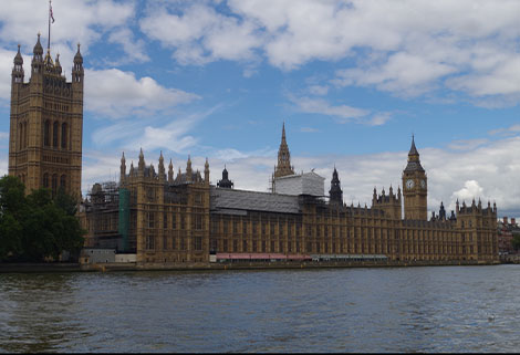 Houses of Parliament from River Thames