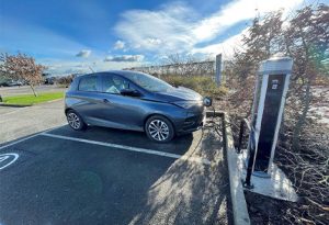 electric car charging at Aqueduct Marina