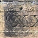 stonemasons' marks in Roman numerals