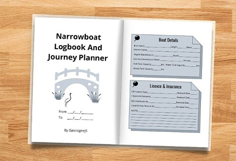 narrowboat log book and journey planner