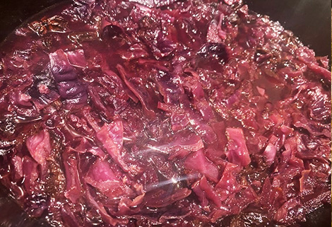 red cabbage after cooking