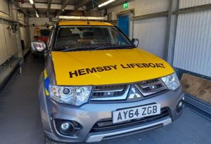 Hemsby Lifeboat station emergency vehicle