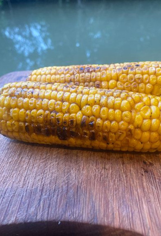 corn on the cob with devilled butter
