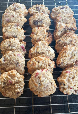 apple, oat & sultana cookies