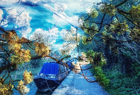 Highlights on the Coventry Canal – Double Exposure photography by Dawn S Art