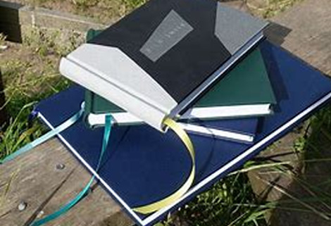 hand crafted log books