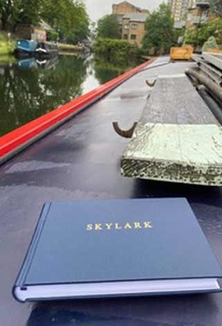 log book on canal boat