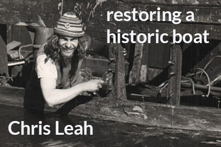 Chris Leah in early boating days