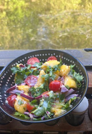 mango and coconut salad