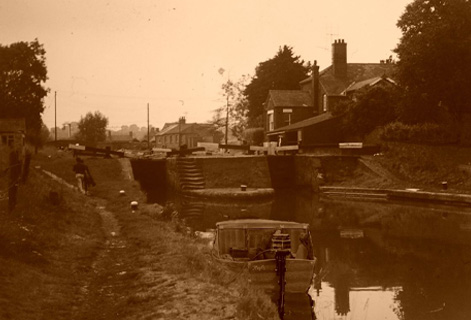 sepia below a lock