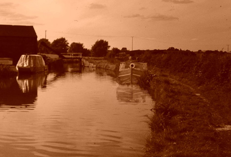 sepia photo moored boats
